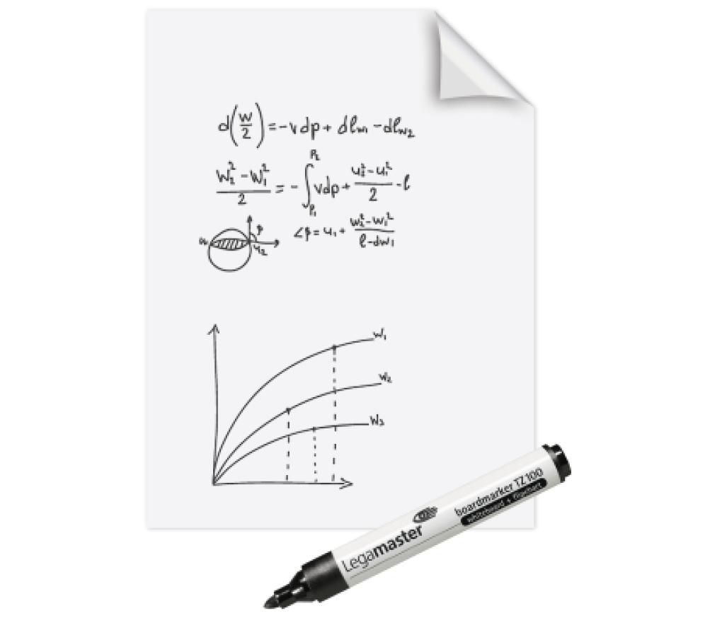 Magic chart Legamaster whiteboard folie 60 x 80 cm vel/25 - Per stuk