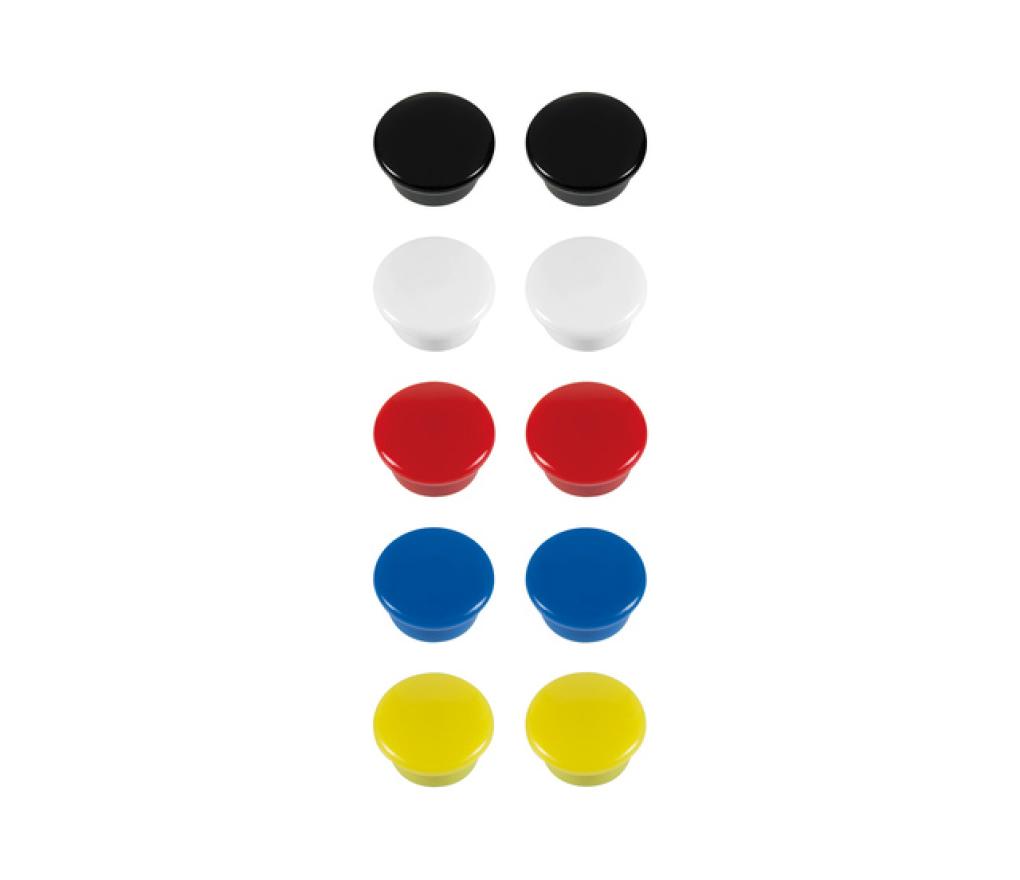 Magneet 15 mm diameter assorti blister/10 - Per pak
