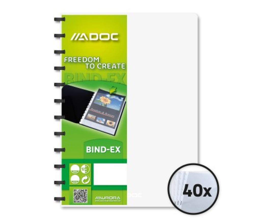 Presentatie album Adoc standaard 40 pochetten transparant - Per stuk