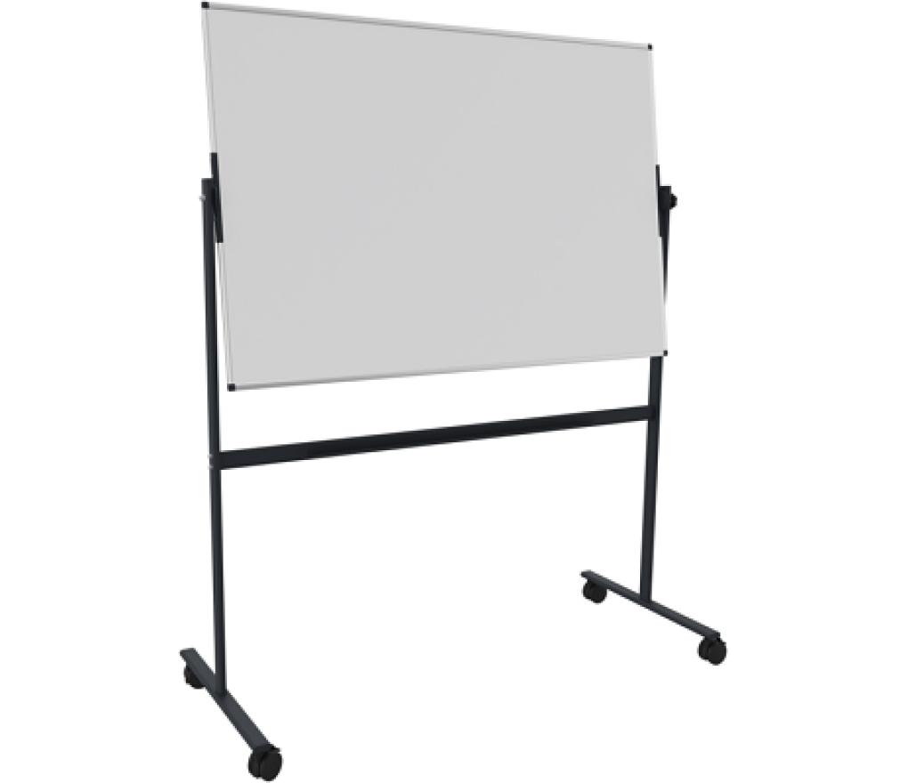 Whiteboard emaille magnetisch Unite Plus 100 x 150 cm mobiel en kantelbaar - Per stuk