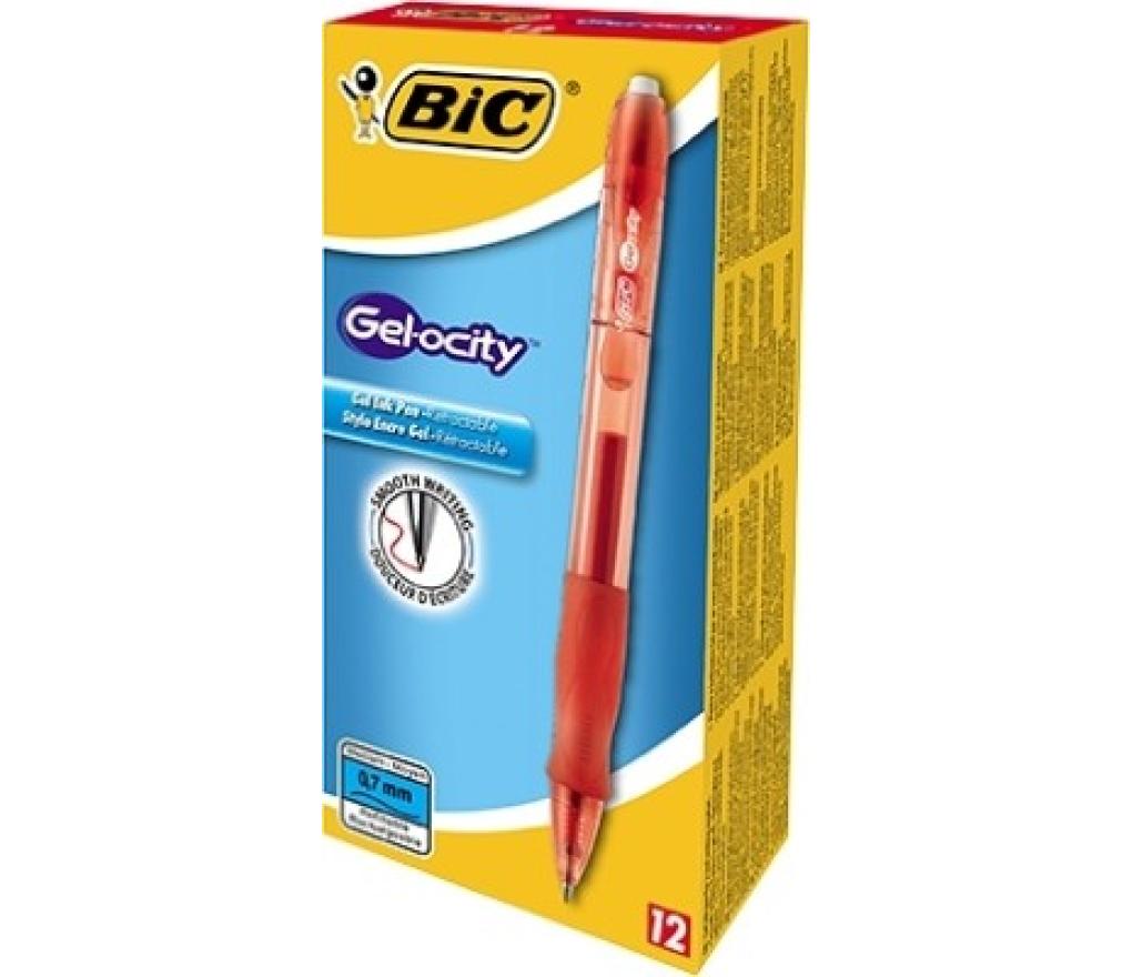 Gelroller Bic Gelocity rood - Per stuk