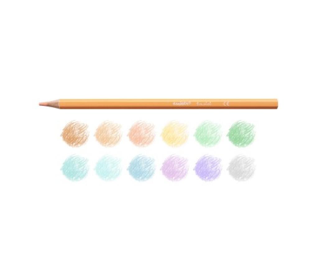 Kleurpotloden Carioca Pastel etui/12 - Per pak