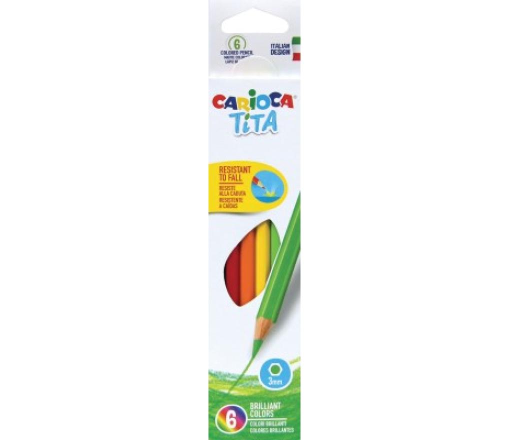 Kleurpotloden Carioca Tita etui/6 - Per pak