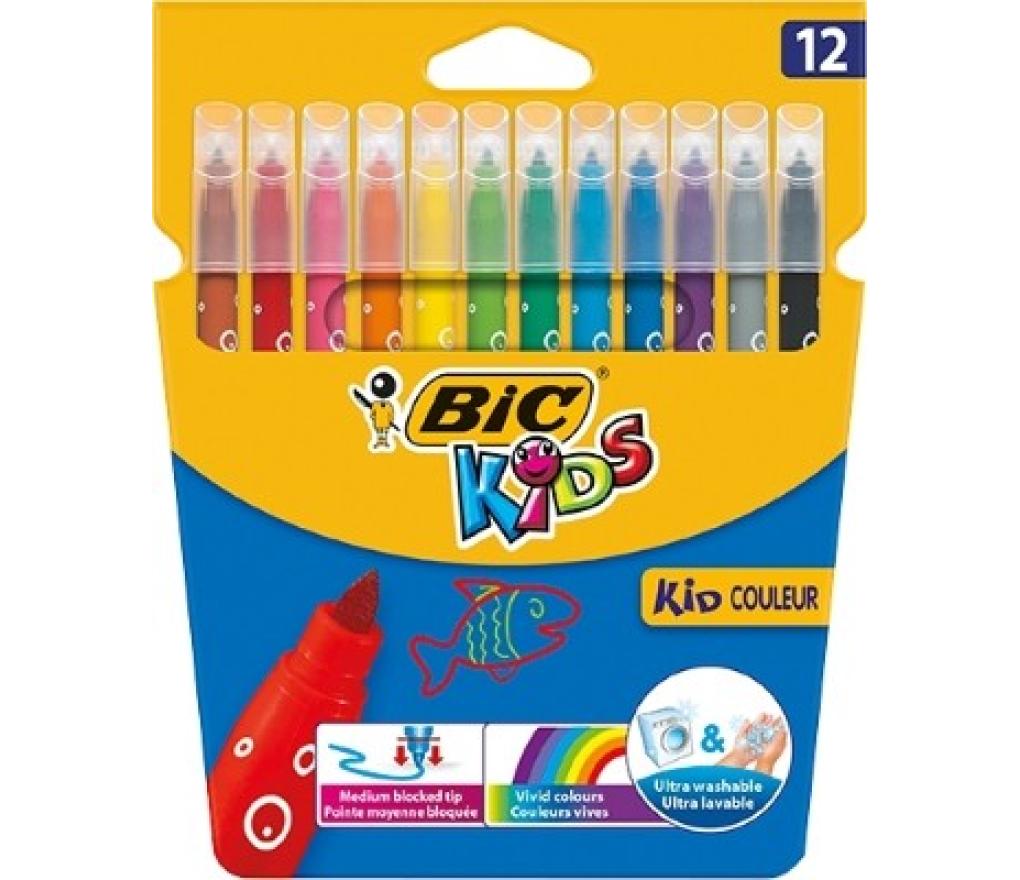 Kleurstiften Bic Kids Kid Couleur medium etui/12 - Per pak