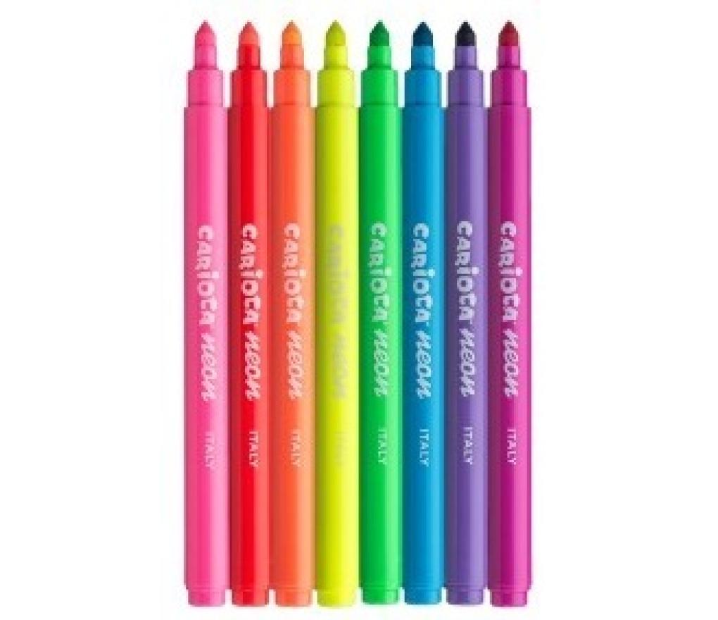 Kleurstiften Carioca Neon etui/8 - Per pak