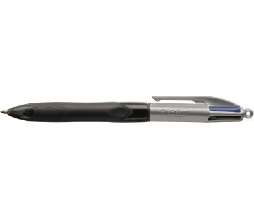 Kogelpen Bic 4 kleuren Grip Pro 1,0 mm medium - Per stuk