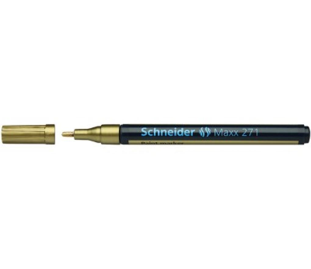 Paint marker Schneider 271 medium 1-2 mm goud - Per stuk