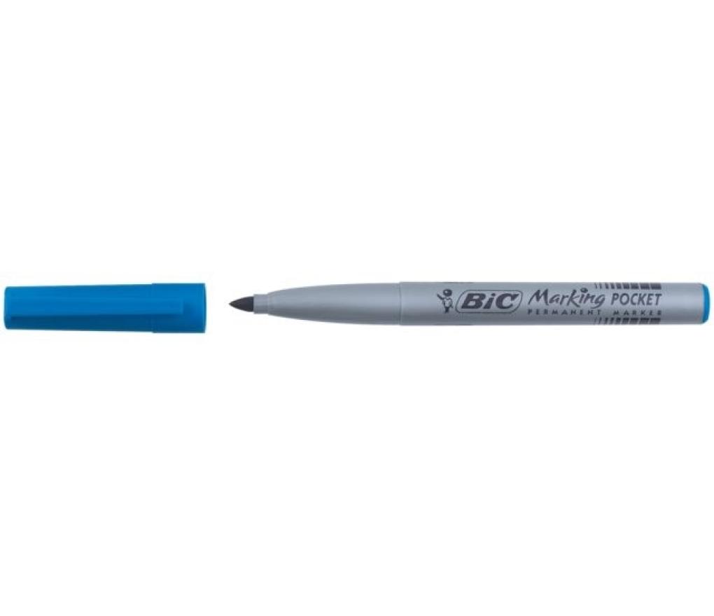 Permanent marker Bic ECOlutions 1445 ronde punt 1,1 mm blauw - Per stuk