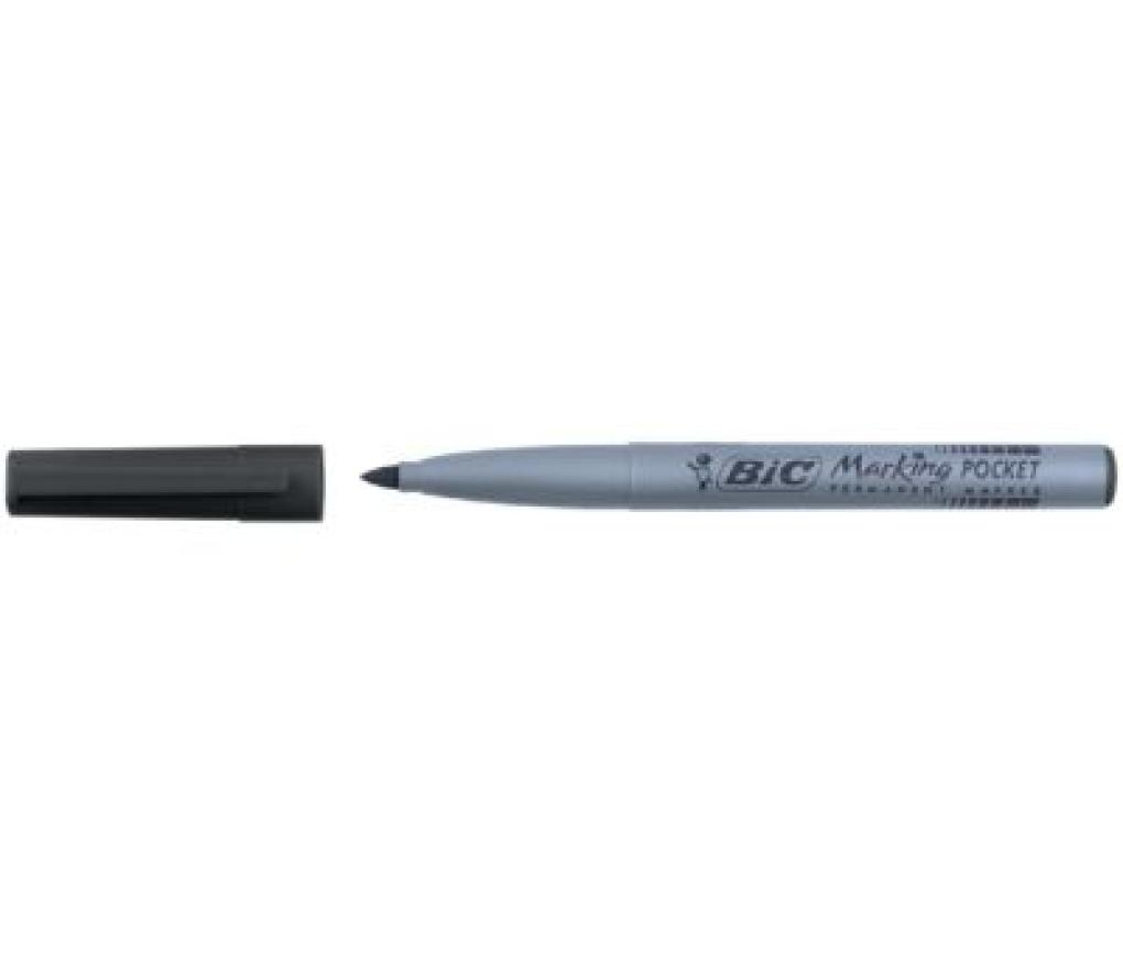 Permanent marker Bic ECOlutions 1445 ronde punt 1,1 mm zwart - Per stuk