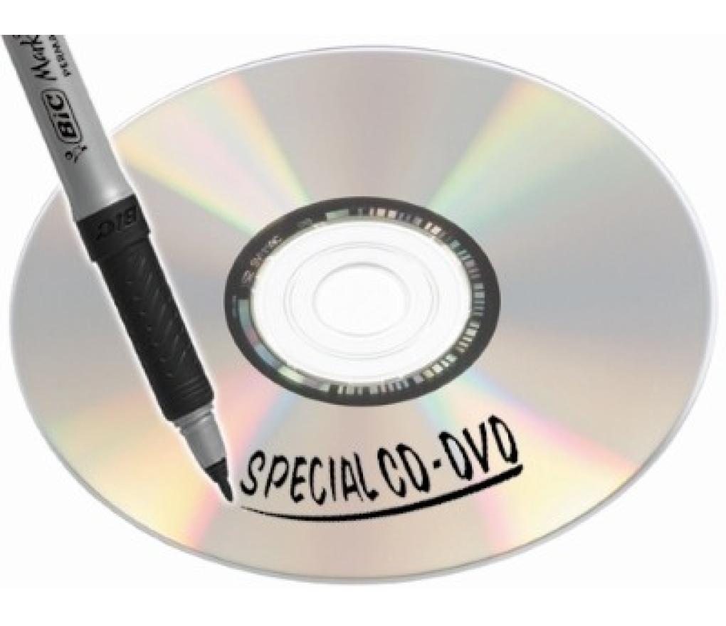 Permanent marker Bic Marking CD DVD zwart - Per stuk