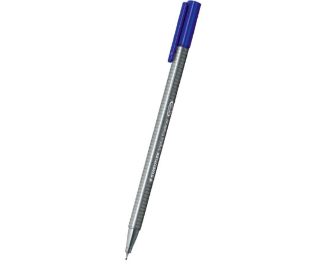 Viltstift Staedtler Triplus 334 blauw - Per stuk