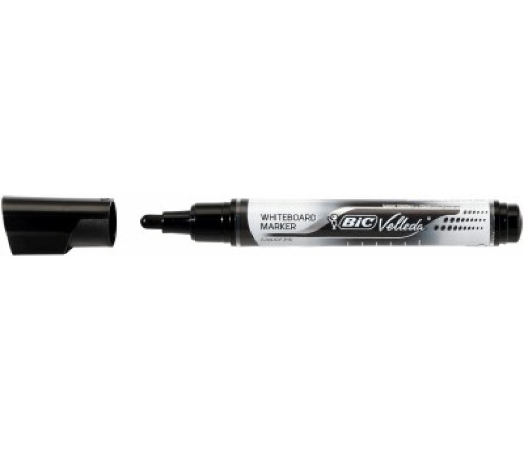 Whiteboardstift Bic Velleda liquid ink tank zwart - Per stuk