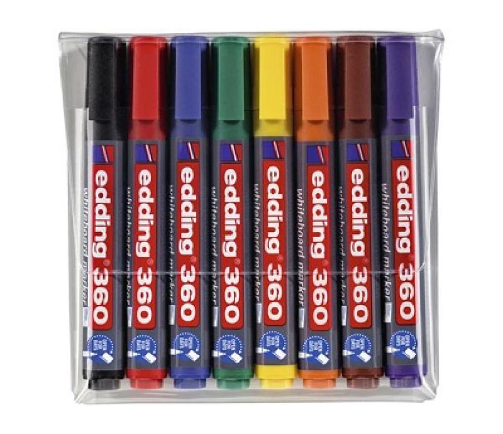 Whiteboardstift Edding 360 rond 1,5 - 3 mm set/8 - Per stuk