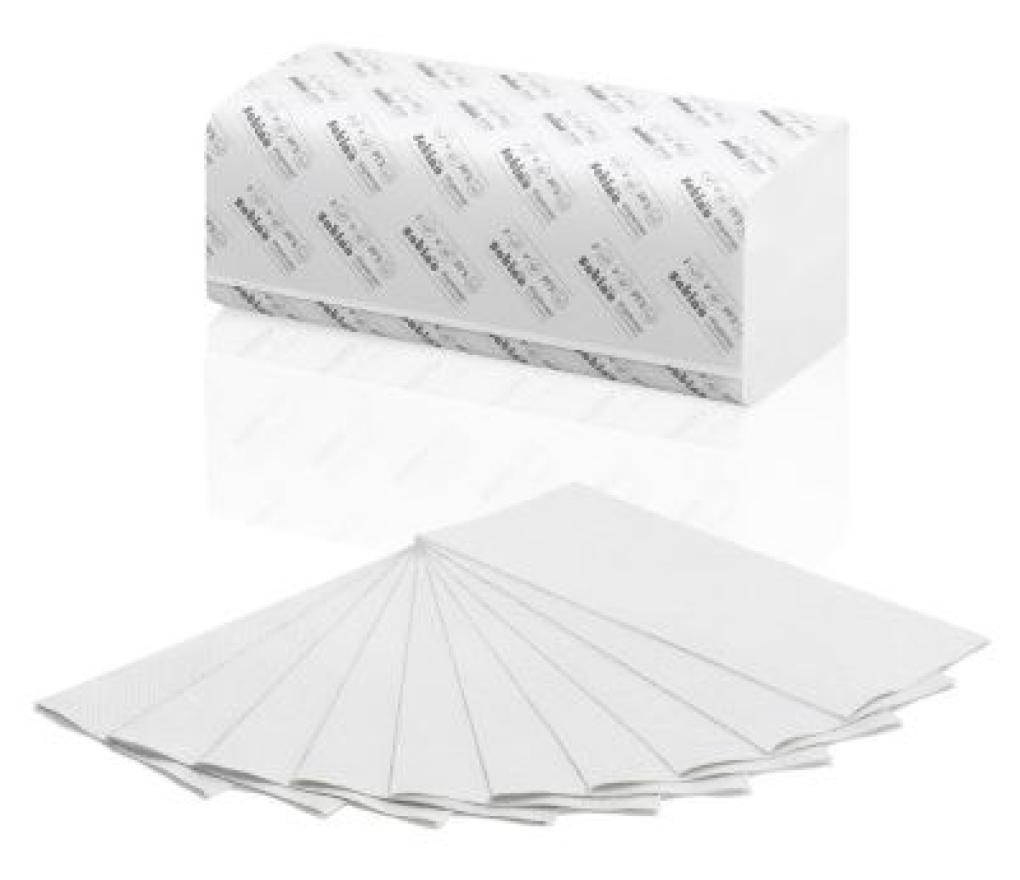 Handdoek Satino V-gevouwen 23 x 25 cm comfort recycling 2-laags vel/3200 - Per pak