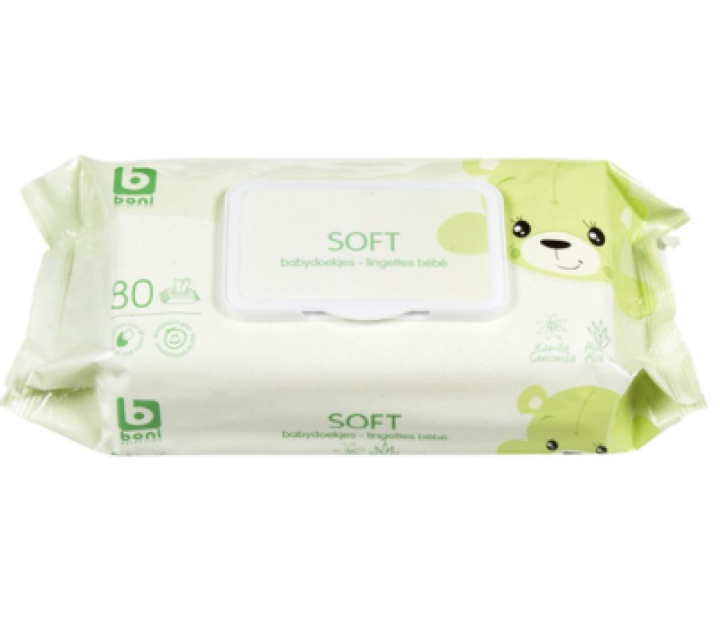 Hygiënedoekjes Boni vochtige doekjes pak/80 - Per pak