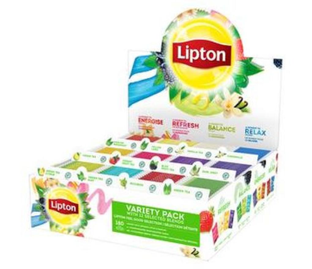 Thee Lipton Variety Pack theebuiltjes 12 variëteiten doos/180 - Per pak