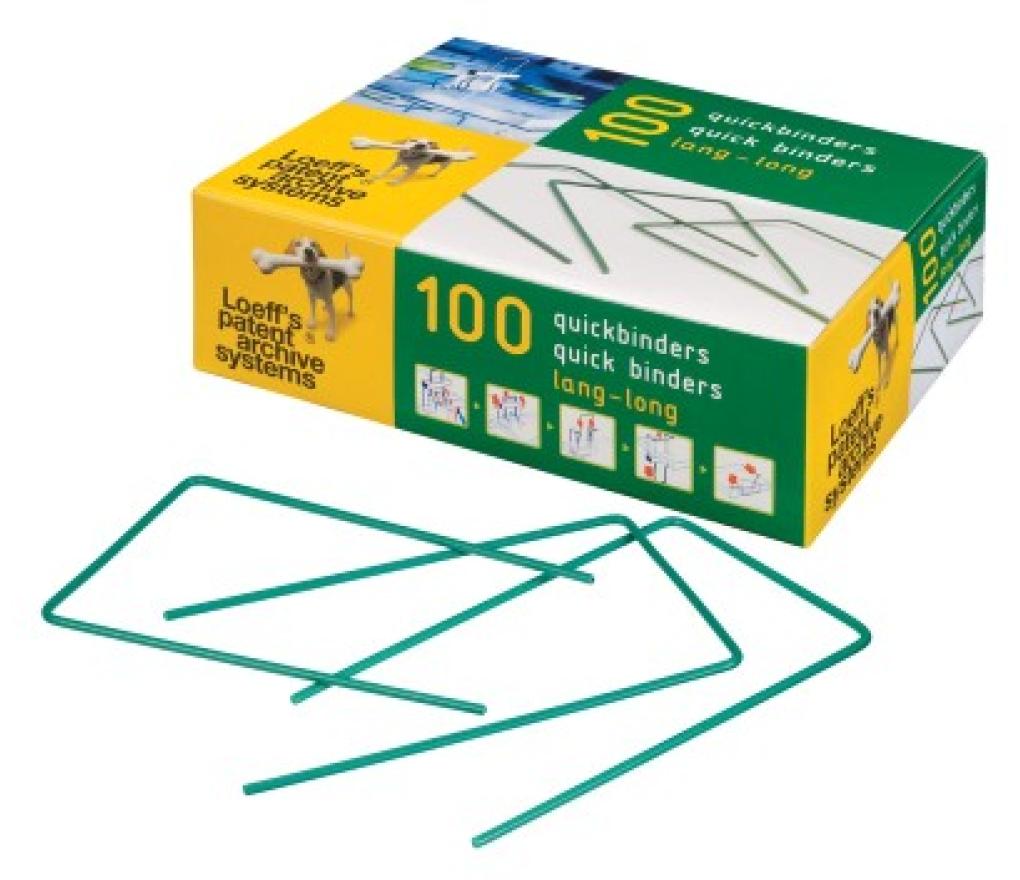 Archiefbinder Loeff's Quickbinders lang 14 cm doos/100 - Per pak