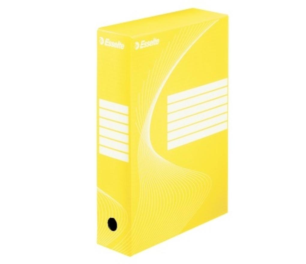 Archiefdoos A4 Esselte Boxycolor geel - Per stuk