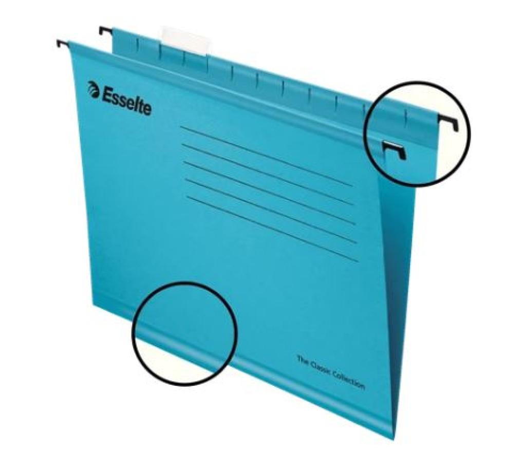Hangmap Pendaflex Plus A4 330/250/V blauw doos/25 - Per pak