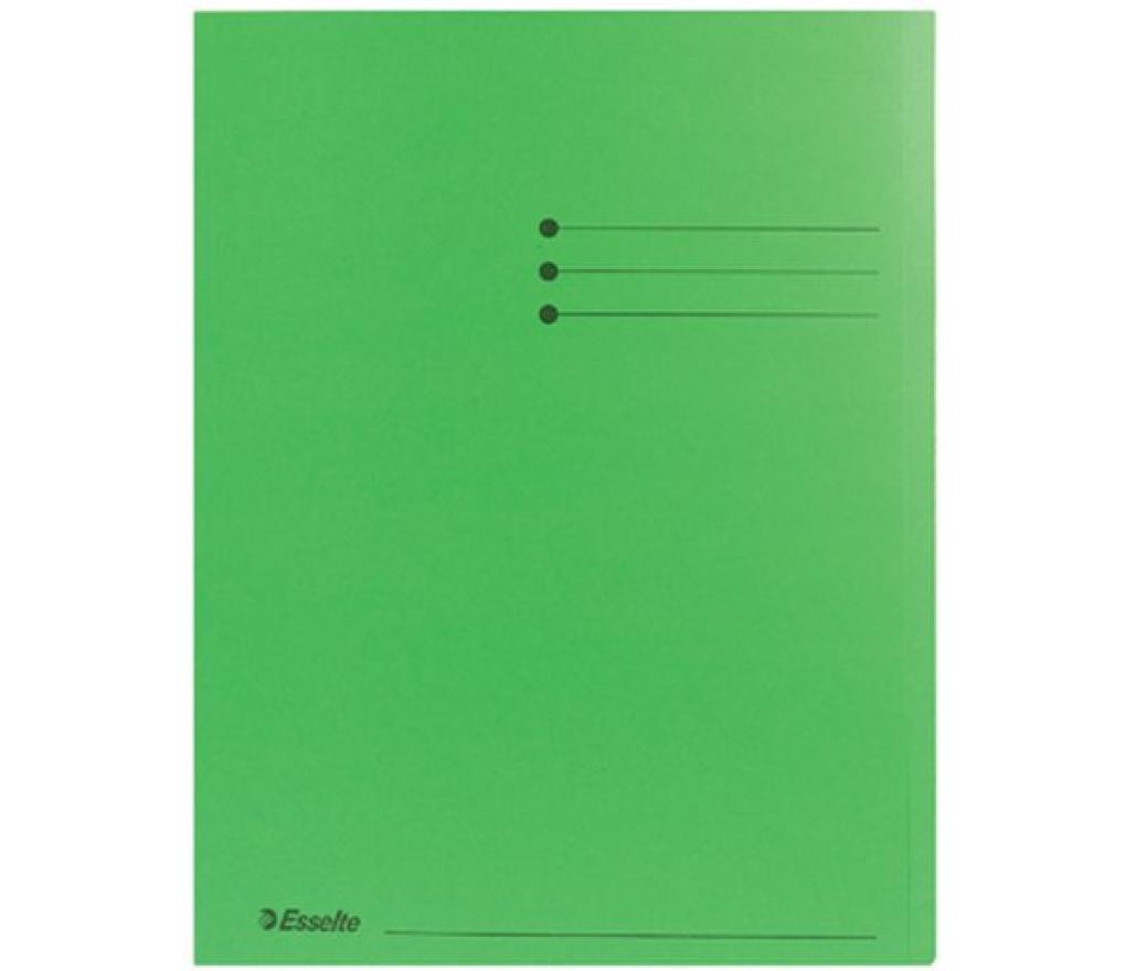 Hemdmap A4 180 g groen met overslag pak/100 - Per pak