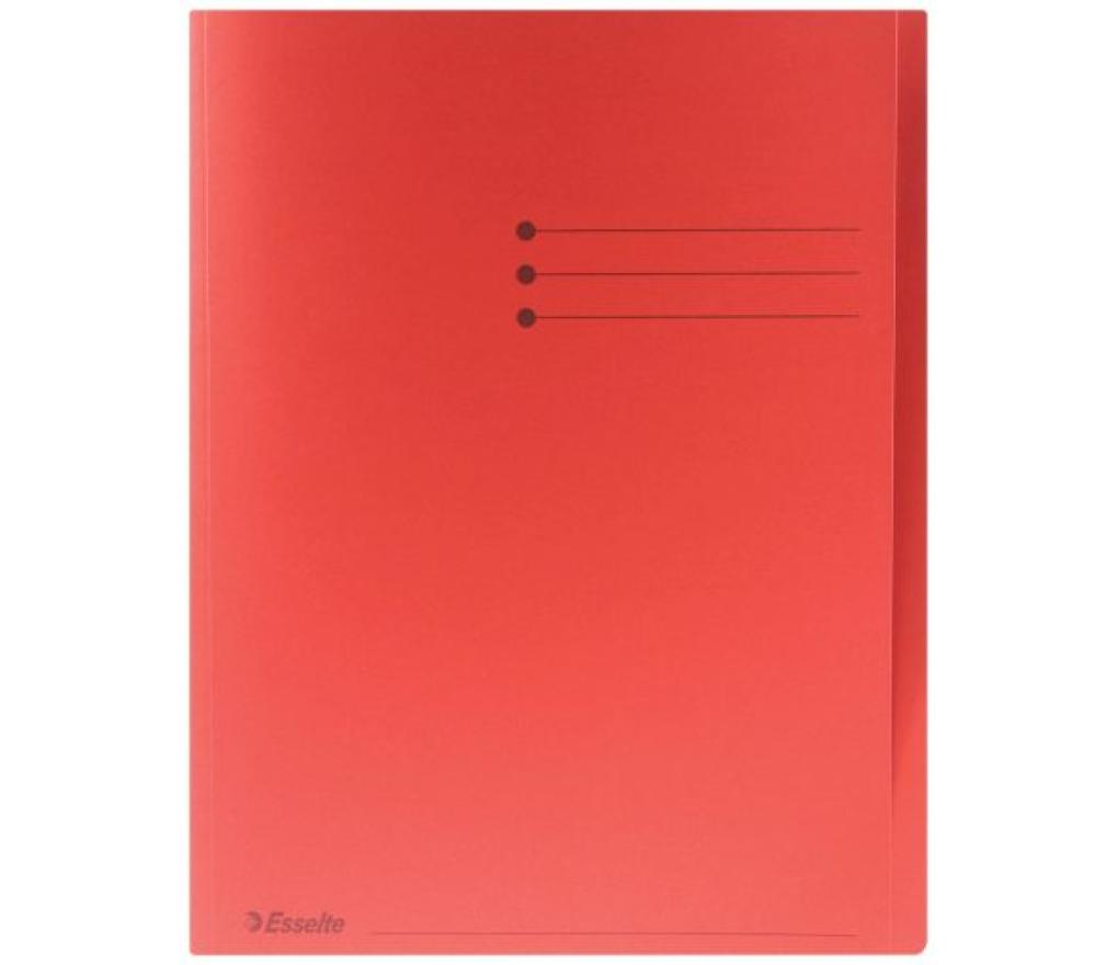 Hemdmap A4 180 g rood met overslag pak/100 - Per pak