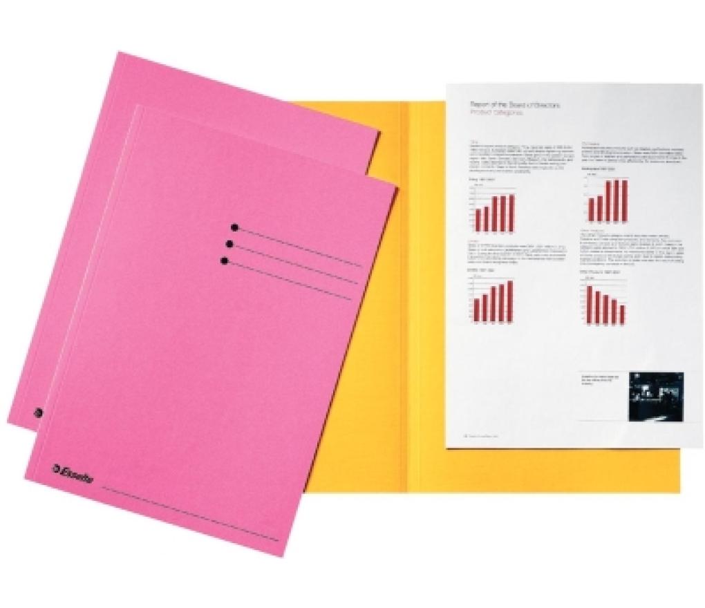 Hemdmap A4 22 x 31,5 cm 180 g roze pak/100 - Per pak