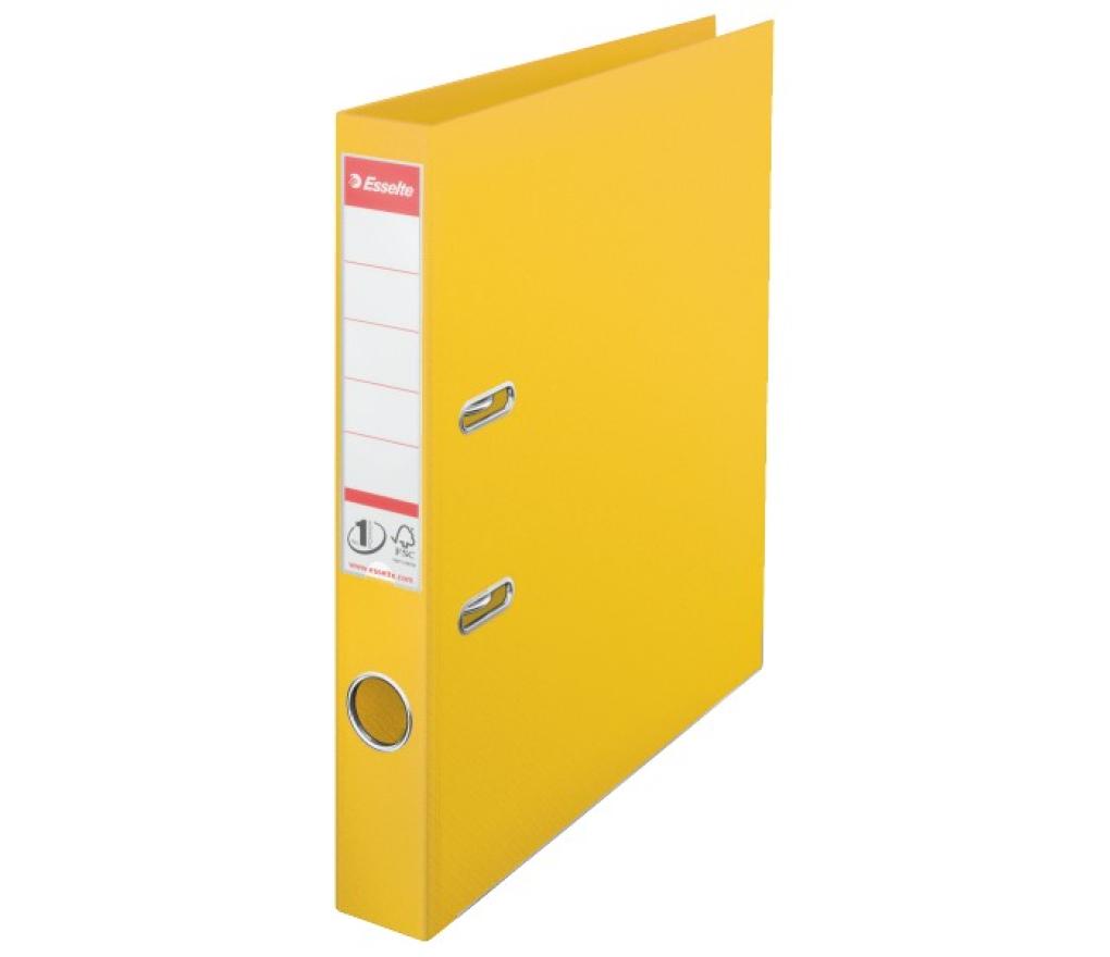 Klasseur A4 Esselte No.1 Power plastic 5 cm geel - Per stuk