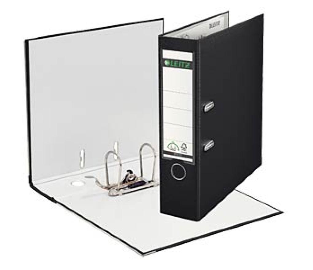 Klasseur A4 Leitz 1010 plastic 8 cm zwart - Per stuk