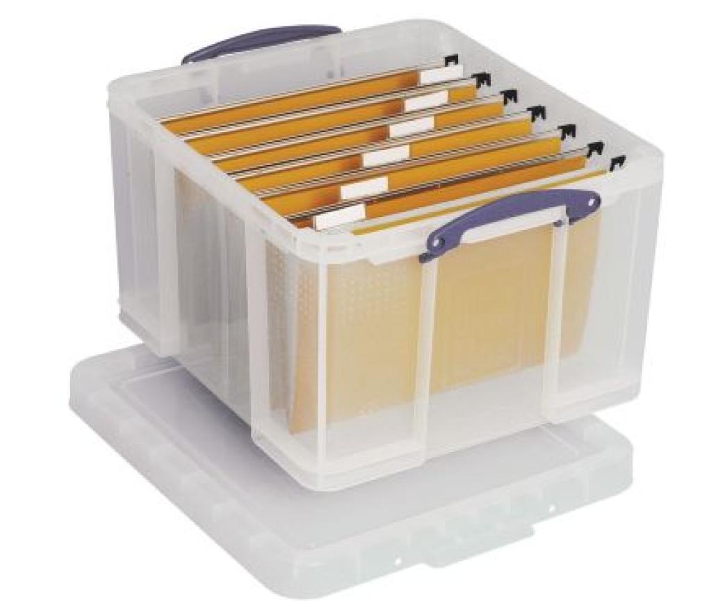Opbergdoos met deksel RUB 42L 52 x 44 x 31 cm transparant - Per stuk