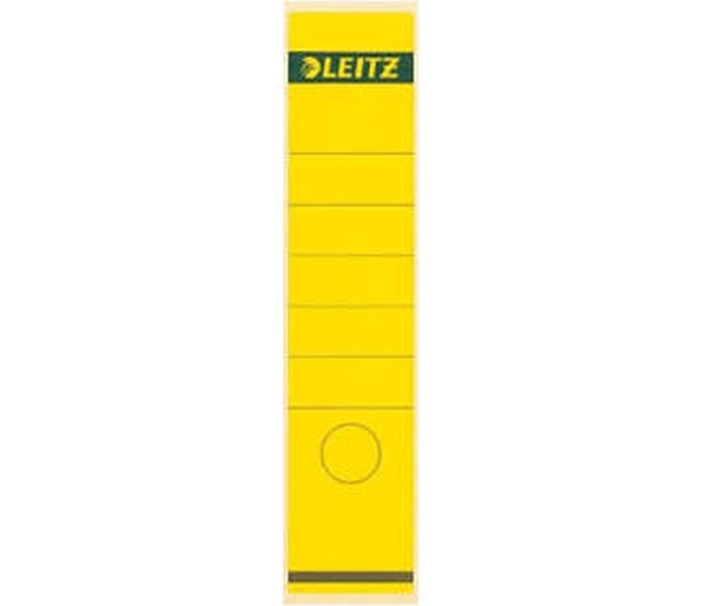 Rugetiket Leitz 1640 7 x 29 cm geel zelfklevend pak/10 - Per pak