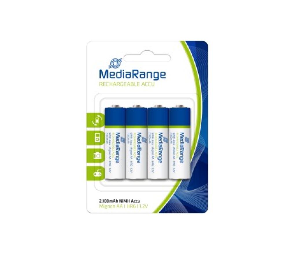 Batterij Mediarange herlaadbaar HR06 AA 1,2V blister/4 - Per pak
