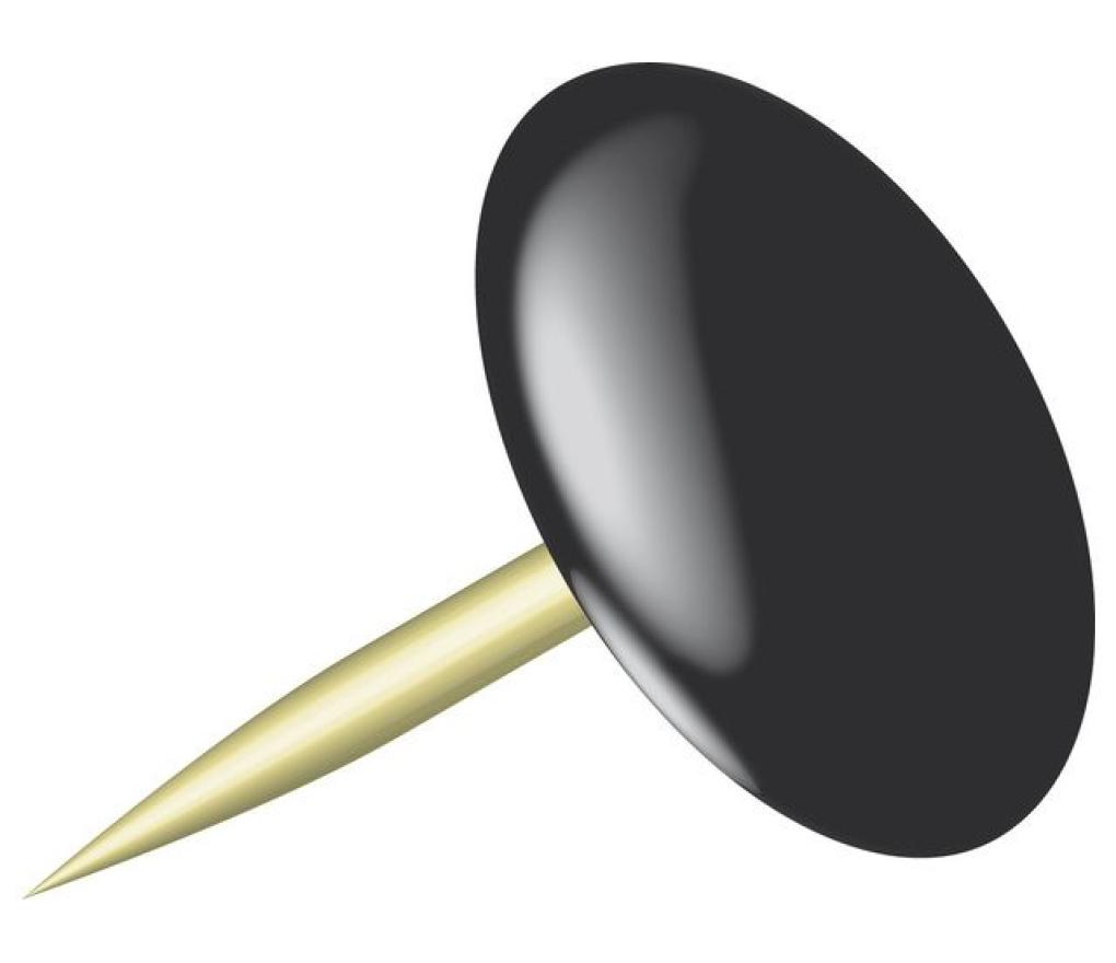 Duimspijkers plastic zwart doos/100 - Per pak