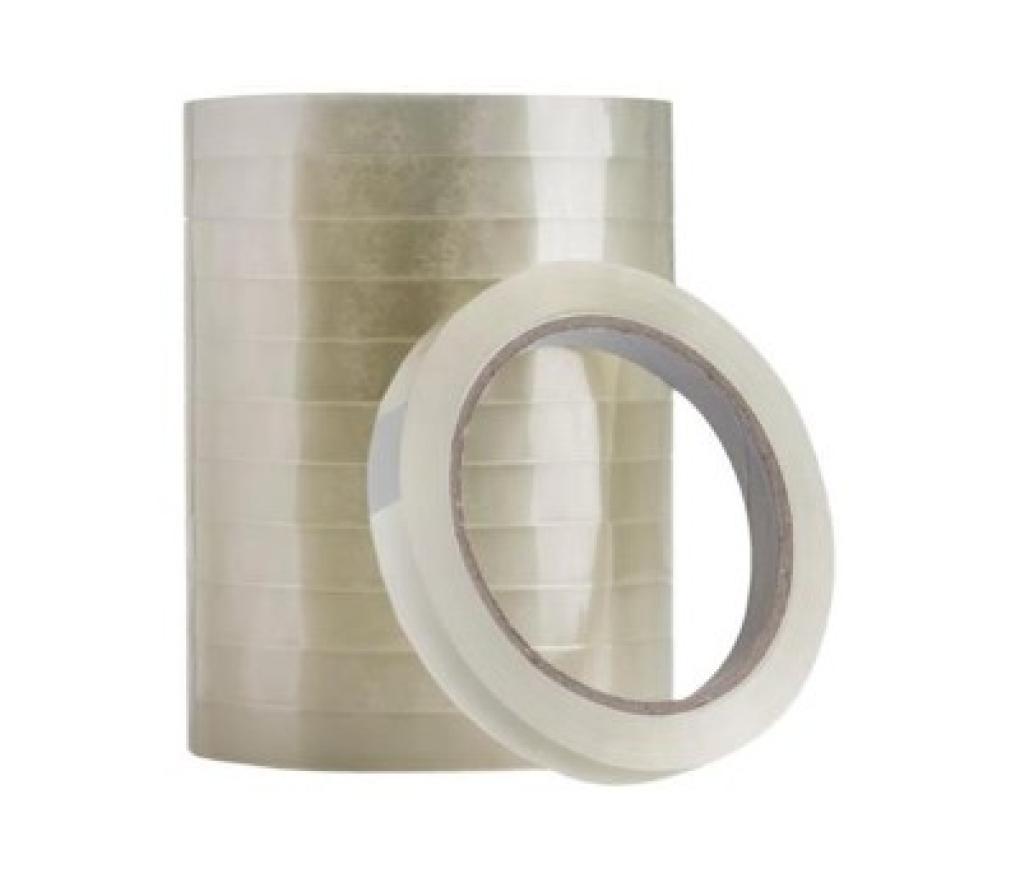 Kleefband 12 mm x 66 m PP - Per stuk
