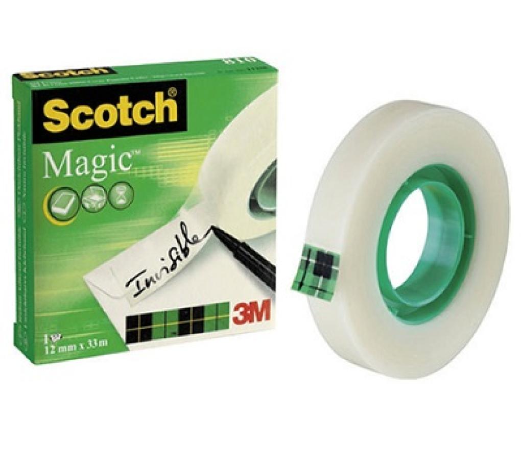 Kleefband Scotch Magic Tape 810 12 mm x 33 m - Per stuk