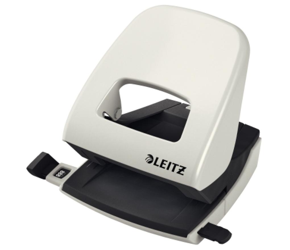 Perforator Leitz 5008 grijs 30 vel met aanleg - Per stuk