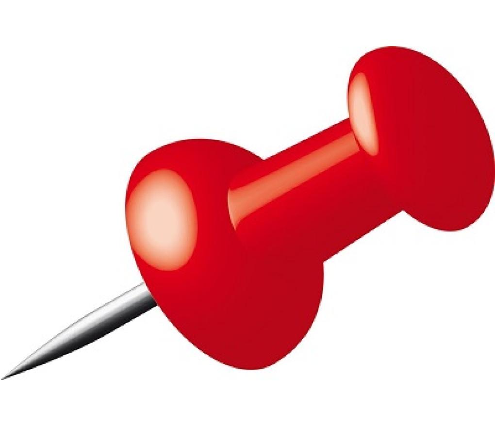 Push pins rood doos/40 - Per pak