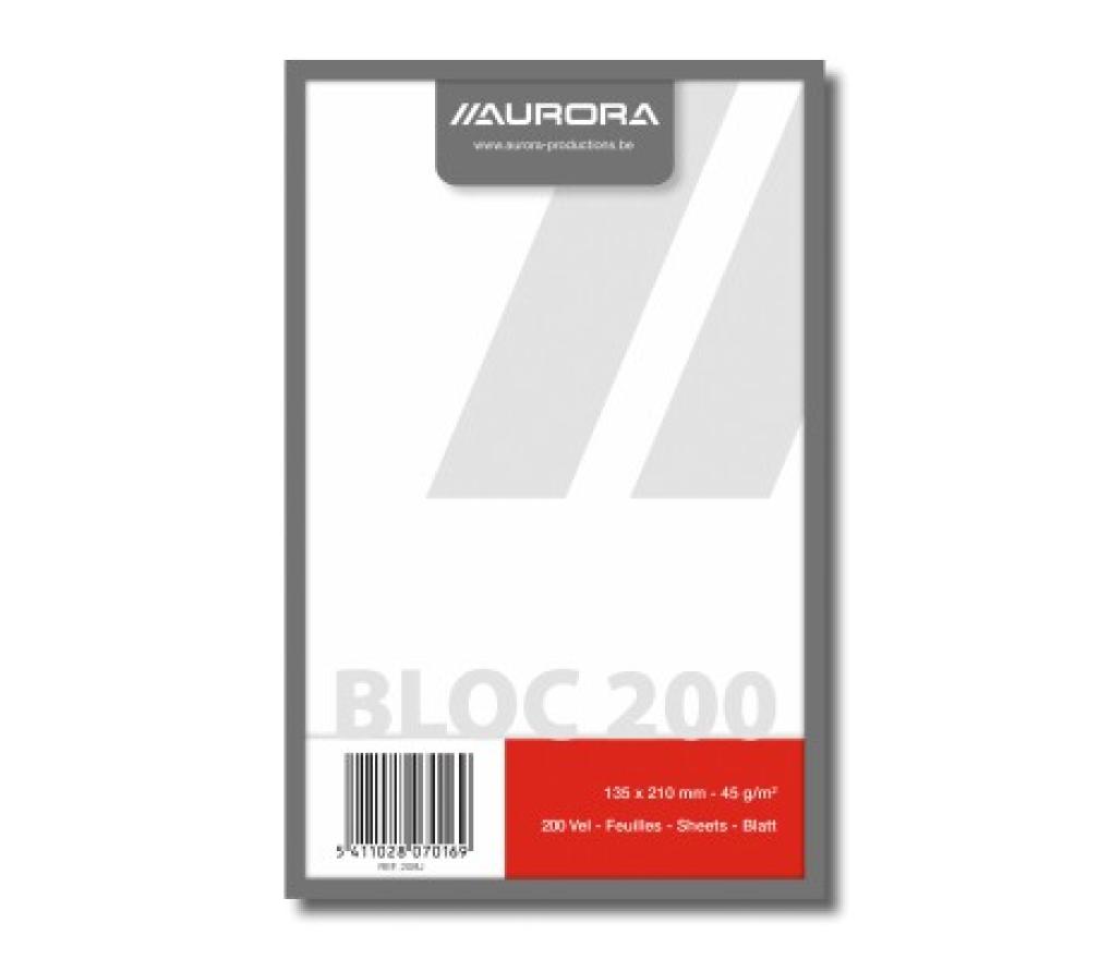 Kladblok A5 210 x 135 mm blanco houthoudend 200 vel - Per stuk
