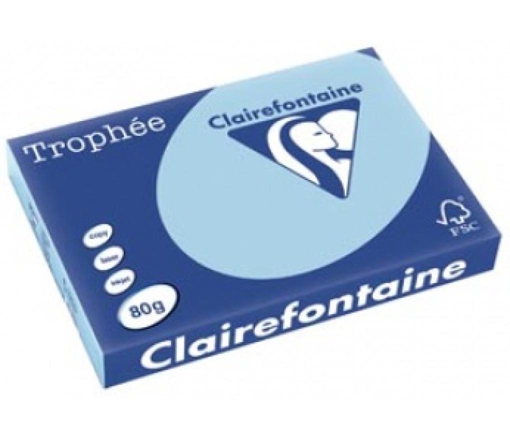 Kopieerpapier A3 80 g CLF Trophée pastel 1256 blauw riem/500 - riem