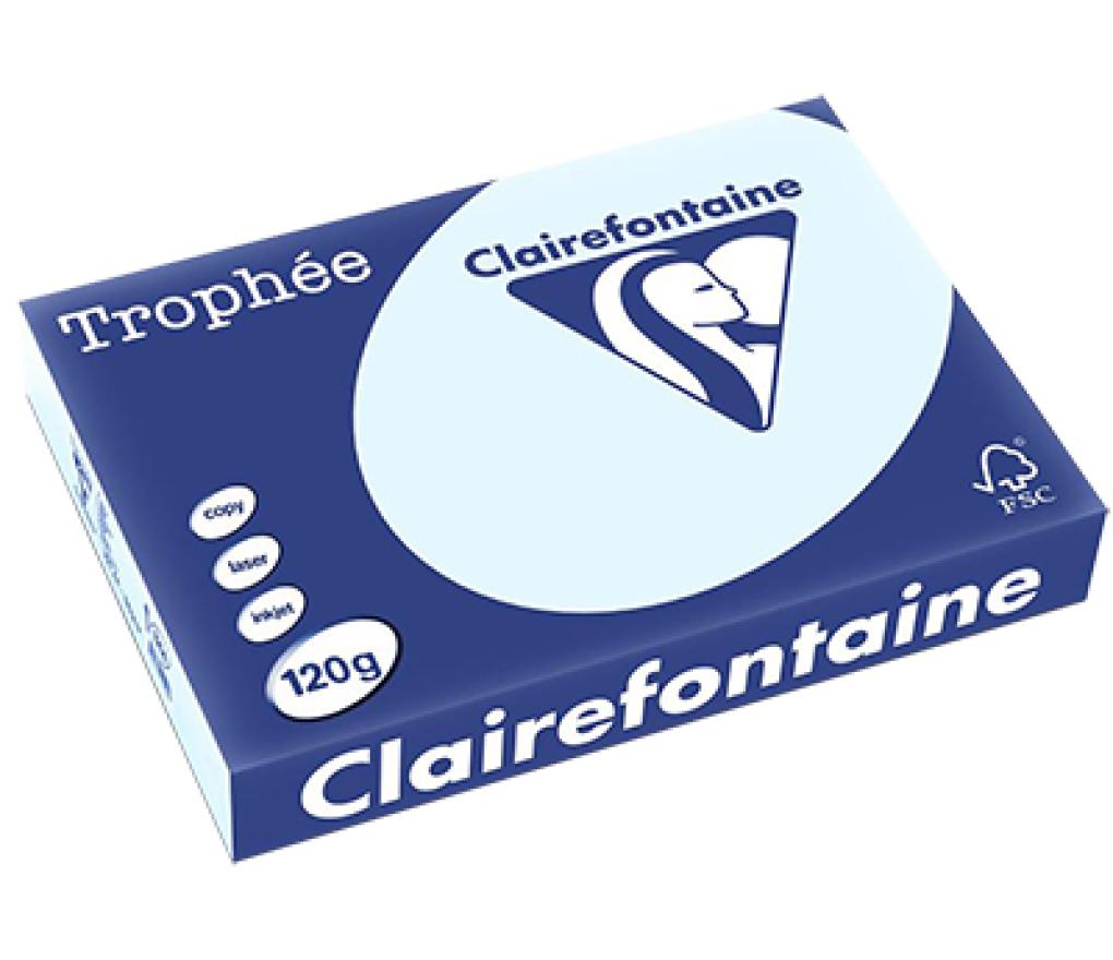 Kopieerpapier A4 120 g CLF Trophée pastel 1214 azuurblauw riem/250 - riem