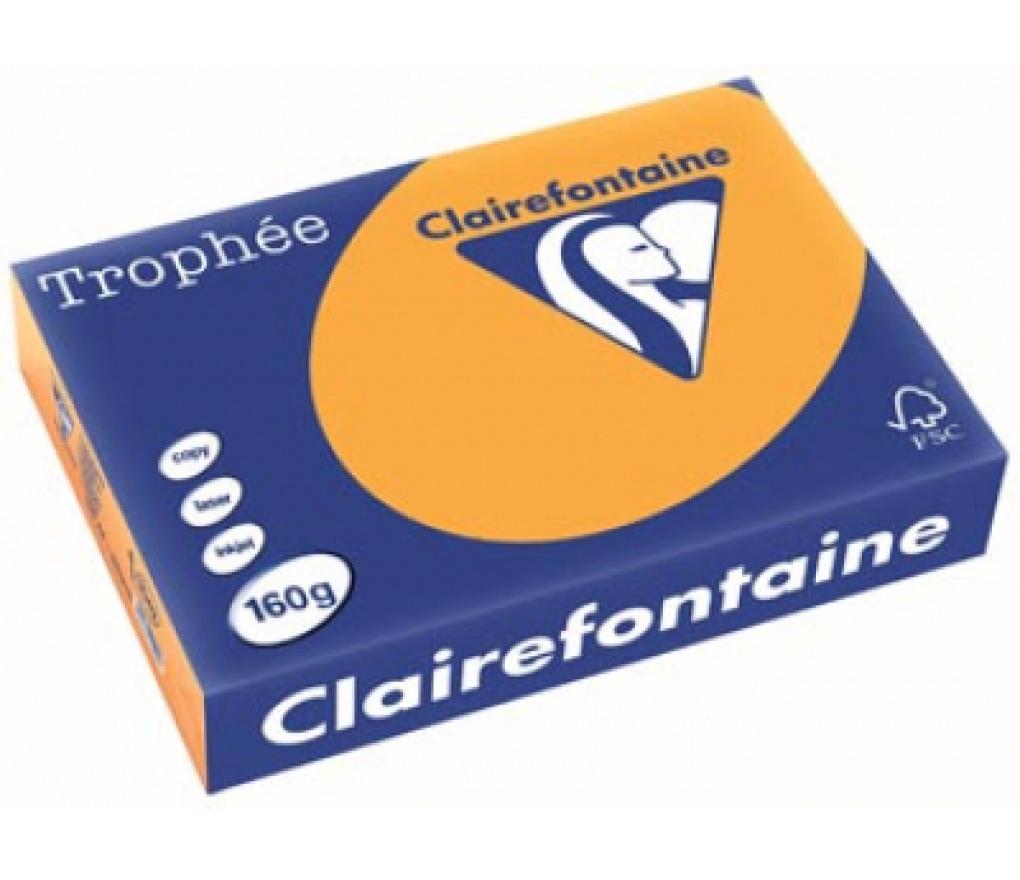 Kopieerpapier A4 160 g CLF Trophée pastel 1042 oranje riem/250 - riem