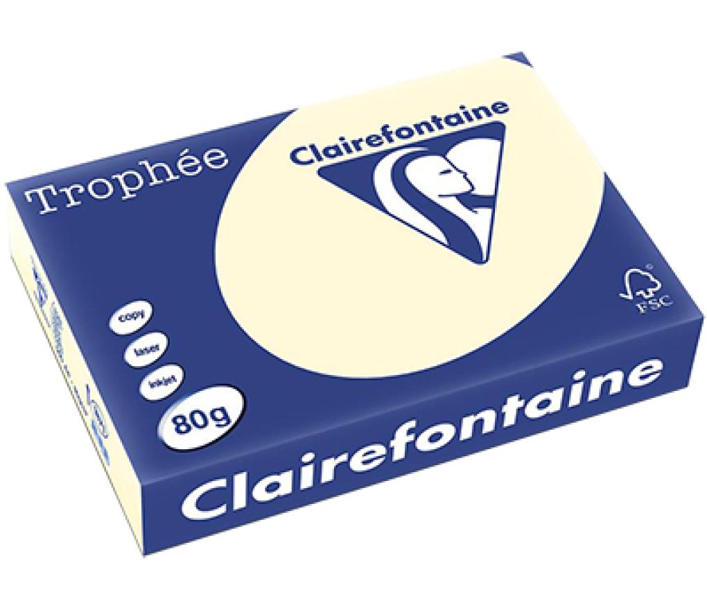 Kopieerpapier A4 80 g CLF Trophée pastel 1871 crème riem/500 - riem