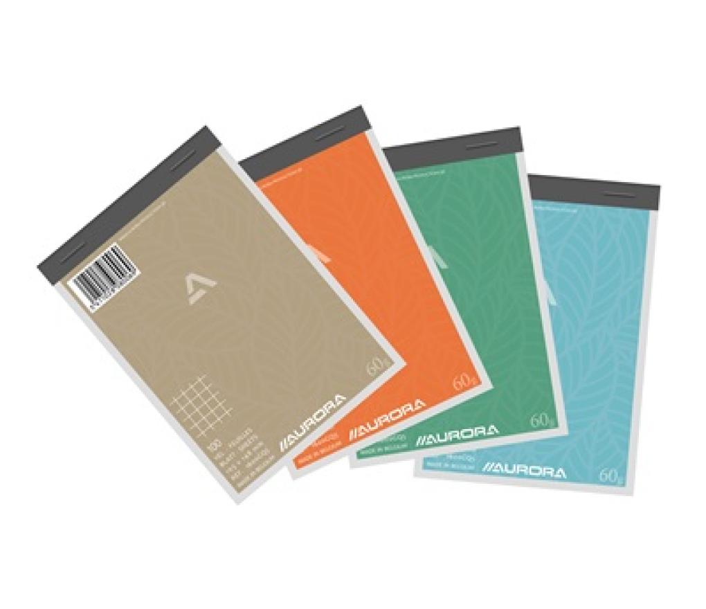 Notablok A6 100 x 150 mm 100 blad geruit - Per stuk