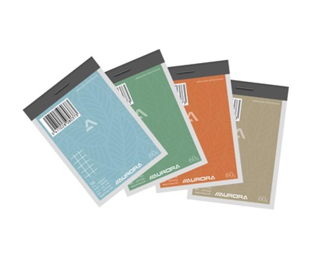 Notablok A7 75 x 105 mm 100 blad geruit - Per stuk