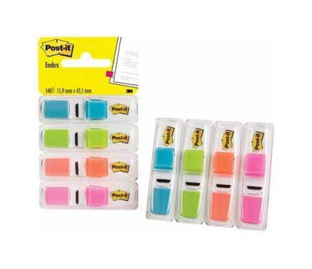Post-it flags small dispenser 4 kleuren - Per pak