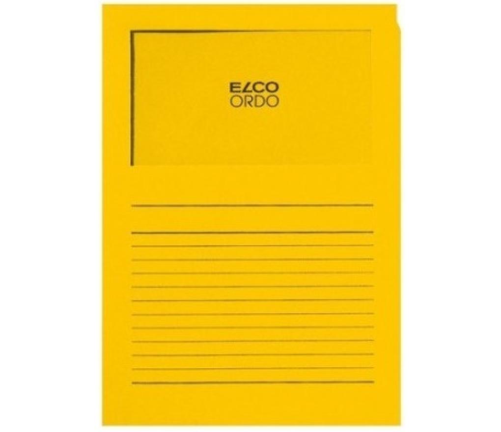 L-map pergamijn venster Elco Ordo A4 goudgeel doos/100 - Per pak