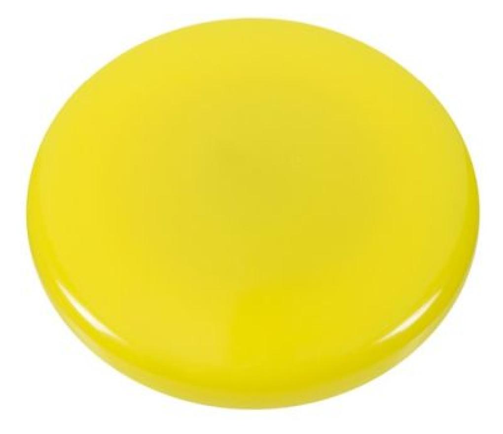 Magneet 30 mm diameter geel doos/10 - Per pak
