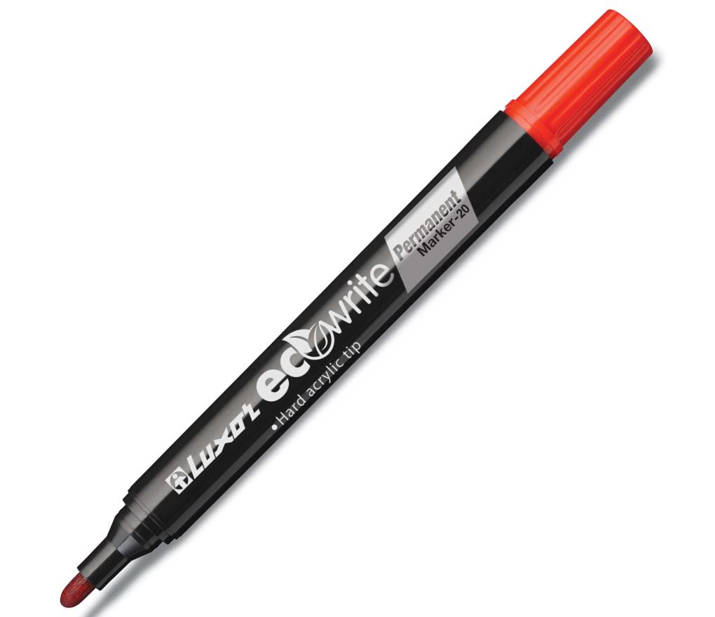 Alcoholstift economy 70 Ecowrite ronde punt 1,5 mm rood - Per stuk