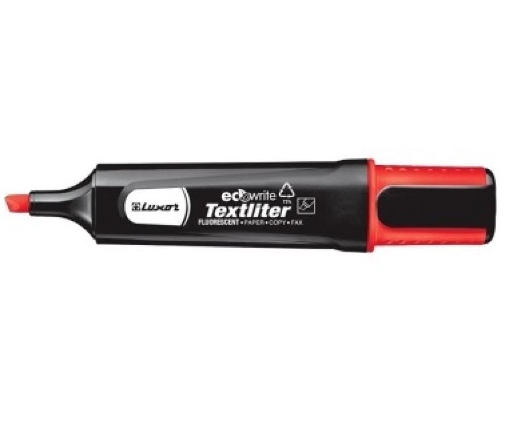 Fluostift economy schuine punt rood - Per stuk