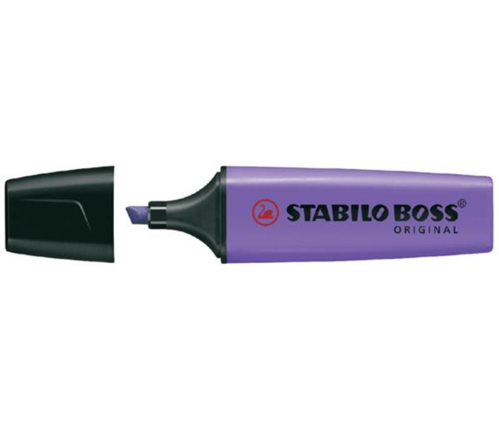Fluostift Stabilo Boss 70/55 lavendel - Per stuk