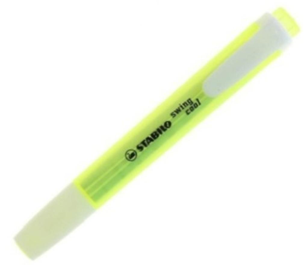 Fluostift Stabilo Swing cool geel - Per stuk
